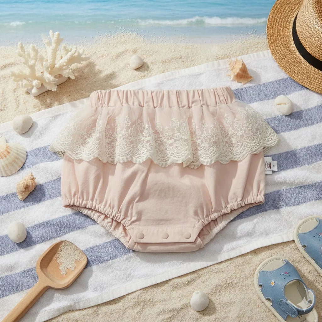Calzoneros "Brisa de Verano" – Elegancia y Frescura para tu Bebé (6M-24M)