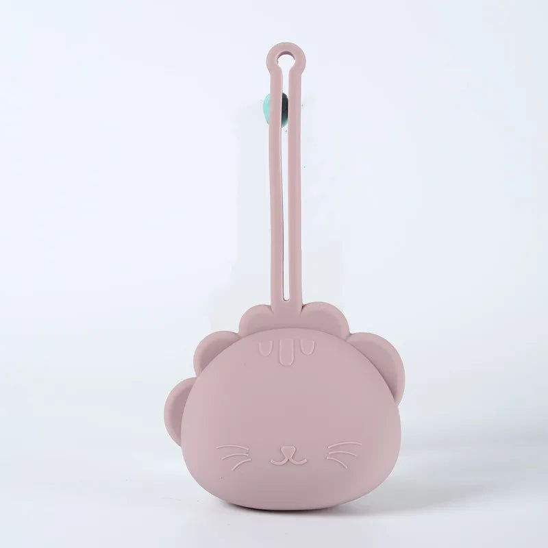 Estuche de silicón a prueba de caídas para almacenamiento  de chupón.