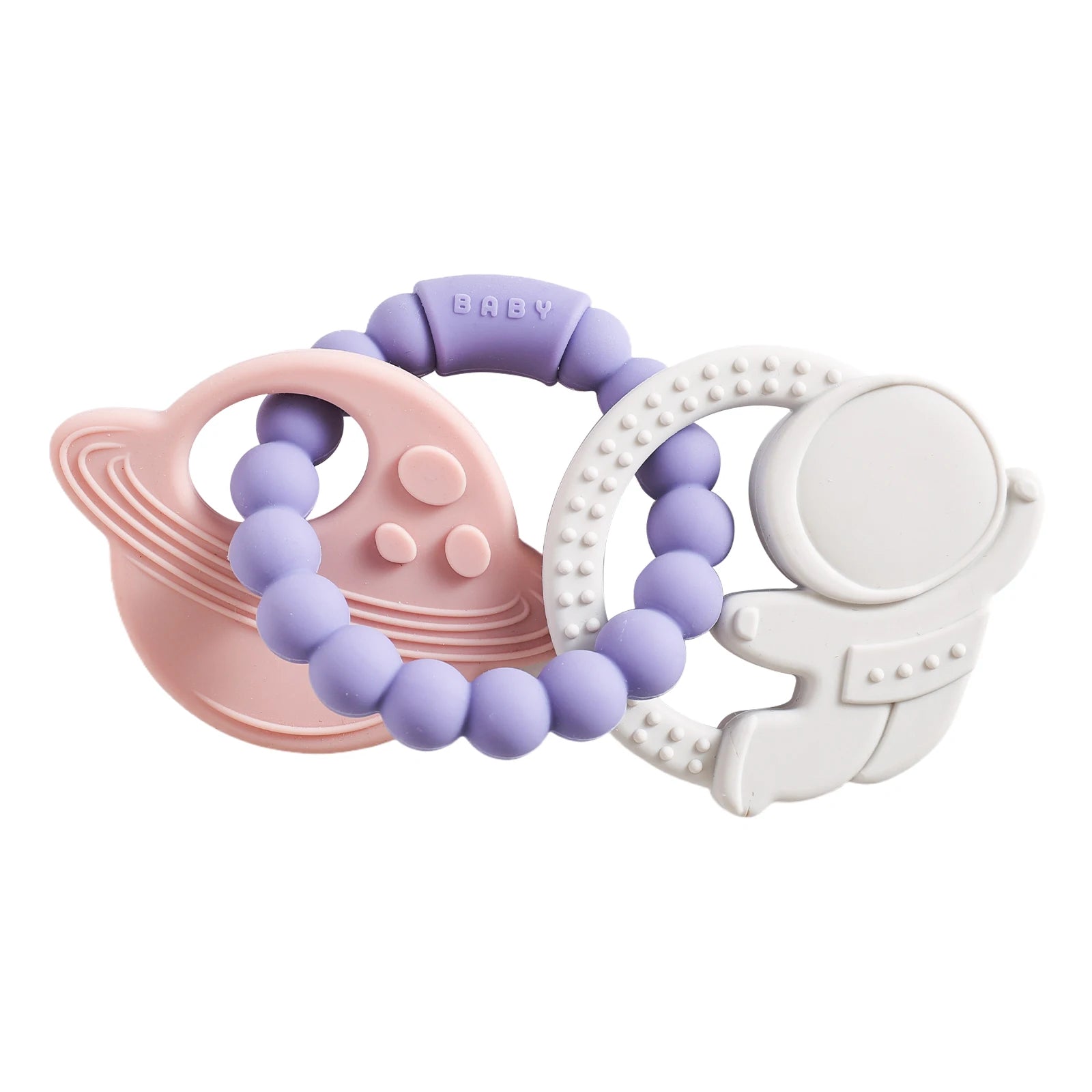 Pulsera Mordedora de Silicona (Doble Anillo) | Alivio Inmediato de la Dentición