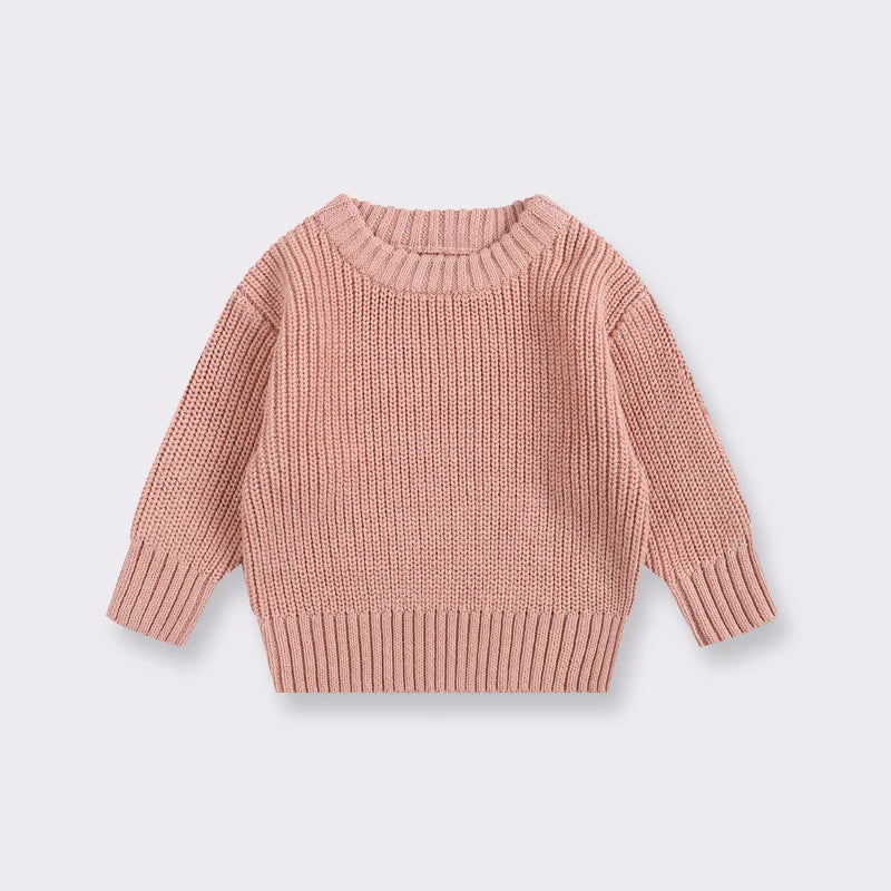 Suéter de Punto Grueso: Jersey Básico y Cálido (Unisex 0-6 años)