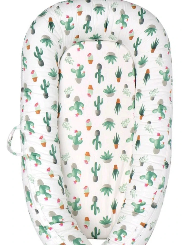 Nido Portátil Desmontable Anti-Vuelco para Bebé (0-18 Meses) con Tapete Refrescante