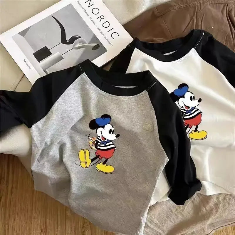 Conjunto Mickey Mouse  | Camiseta Manga Raglan y Pantalón (0 a 13 años)