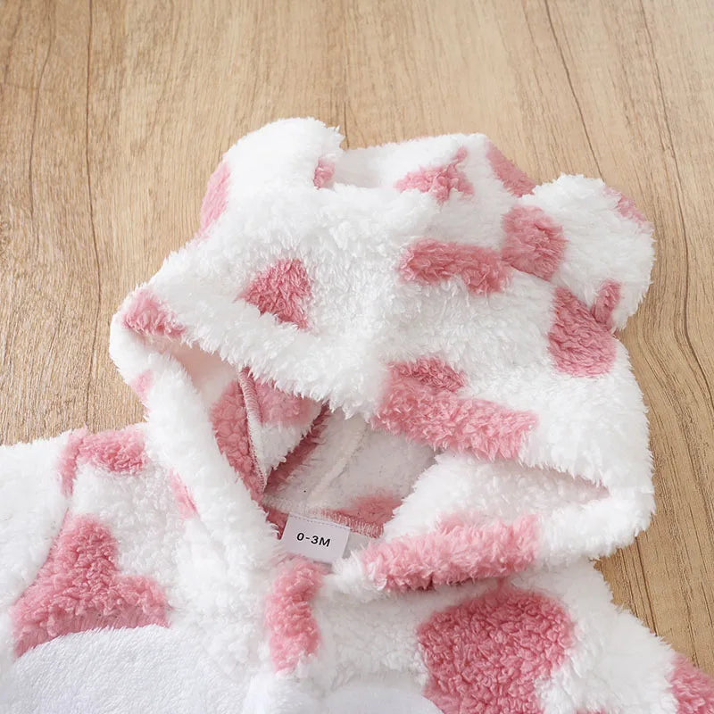 Mameluco Abrigador con Capucha y Orejitas | ¡El Estilo Más Tierno para el Invierno! (0-18M)