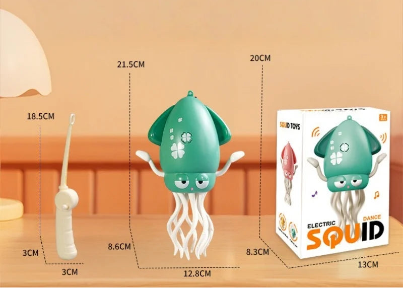 Calamar Bailarín Mágico | ¡Diversión Interactiva con luz y sonido!