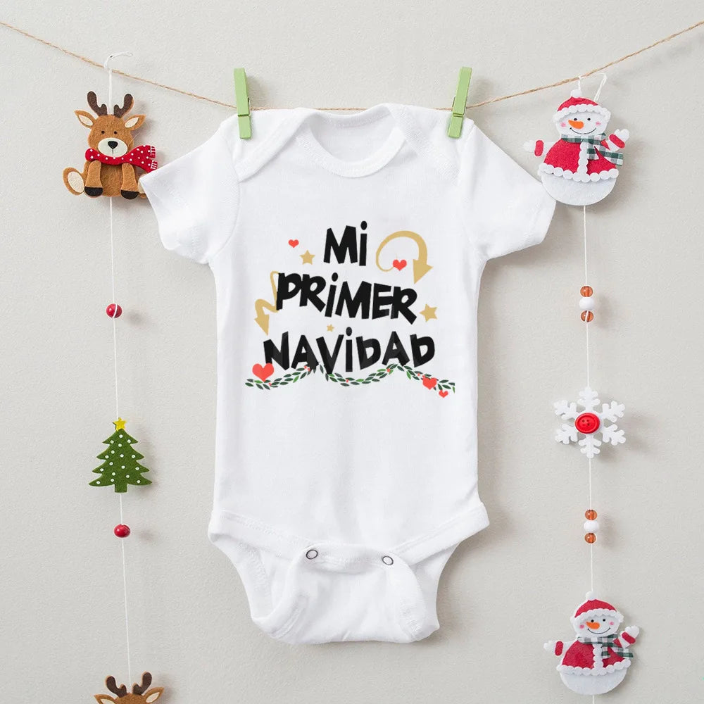 Pañalero/Body "Mi Primera Navidad"-Español/Inglés