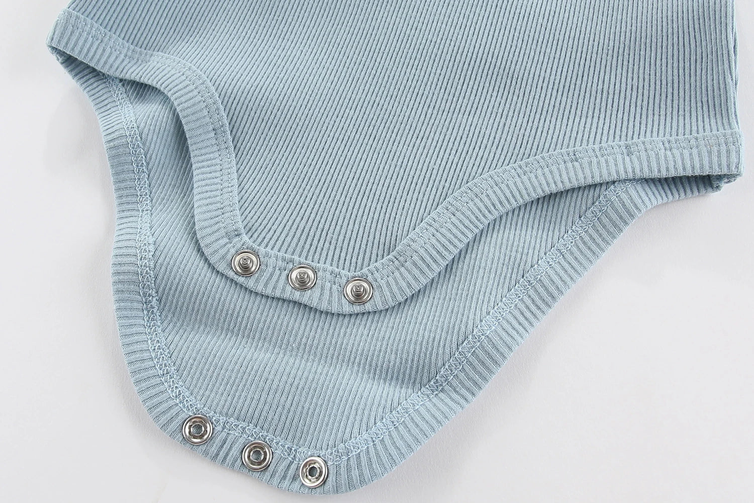 Set de 6 Bodys de Algodón Unisex - Manga Corta y Color Sólido (0-12M)