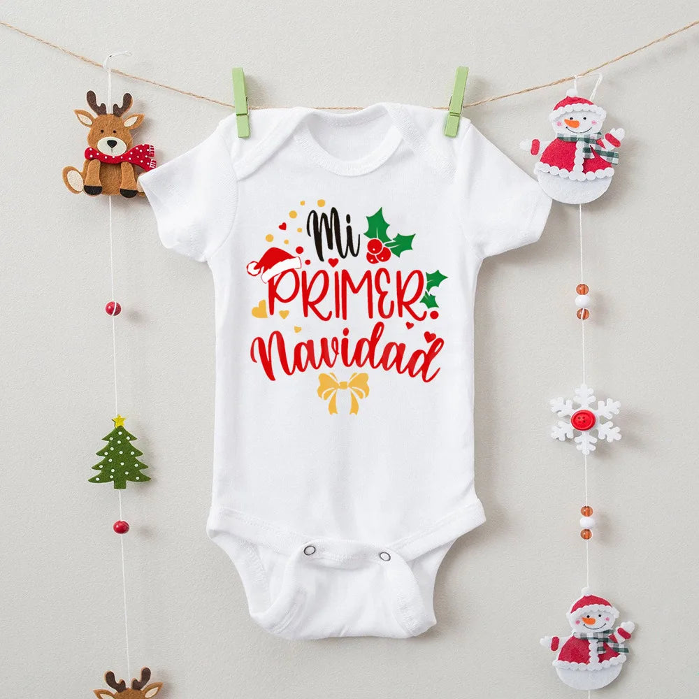 Pañalero/Body "Mi Primera Navidad"-Español/Inglés
