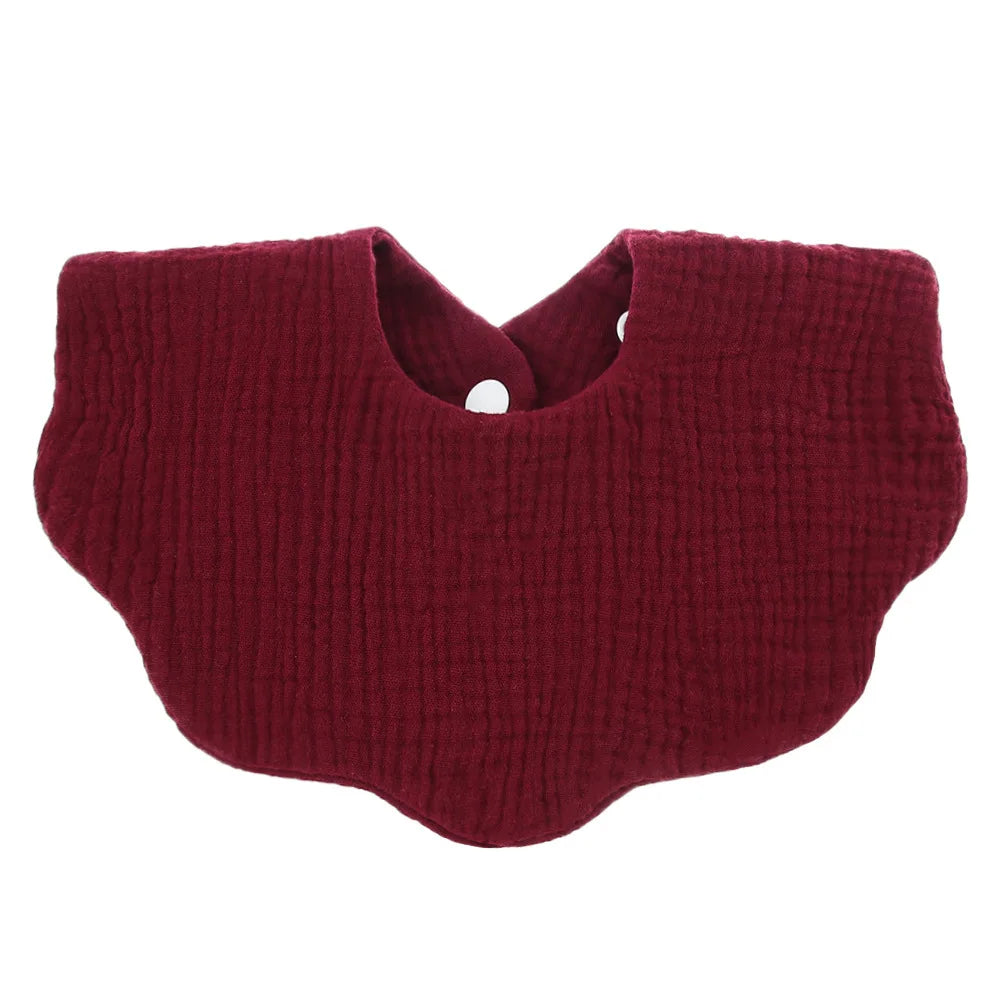 Babero Bandana de Algodón: Suave, Absorbente y de Color Sólido