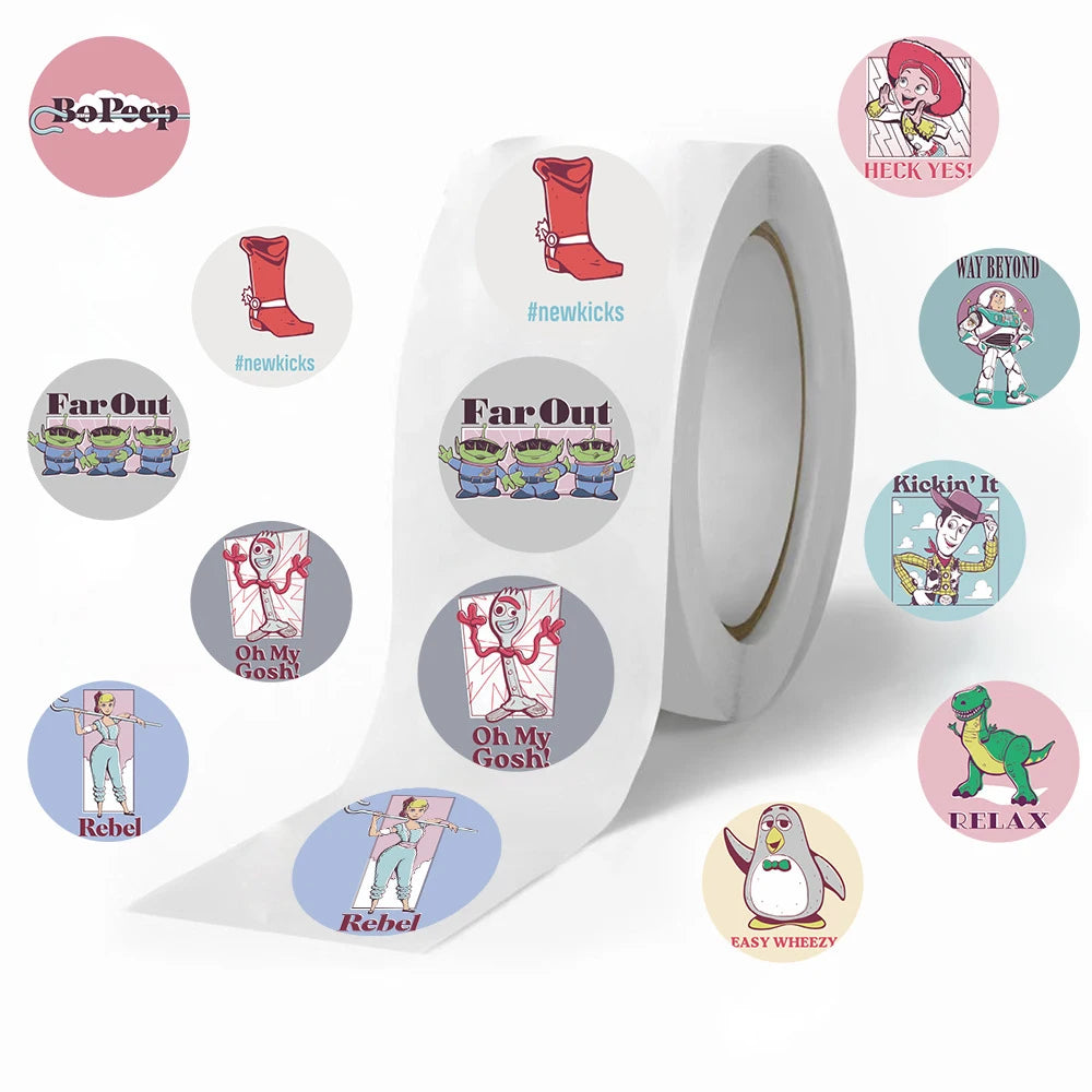 Rollo de 500 Pegatinas Disney & Pixar: ¡La Colección Más Grande!