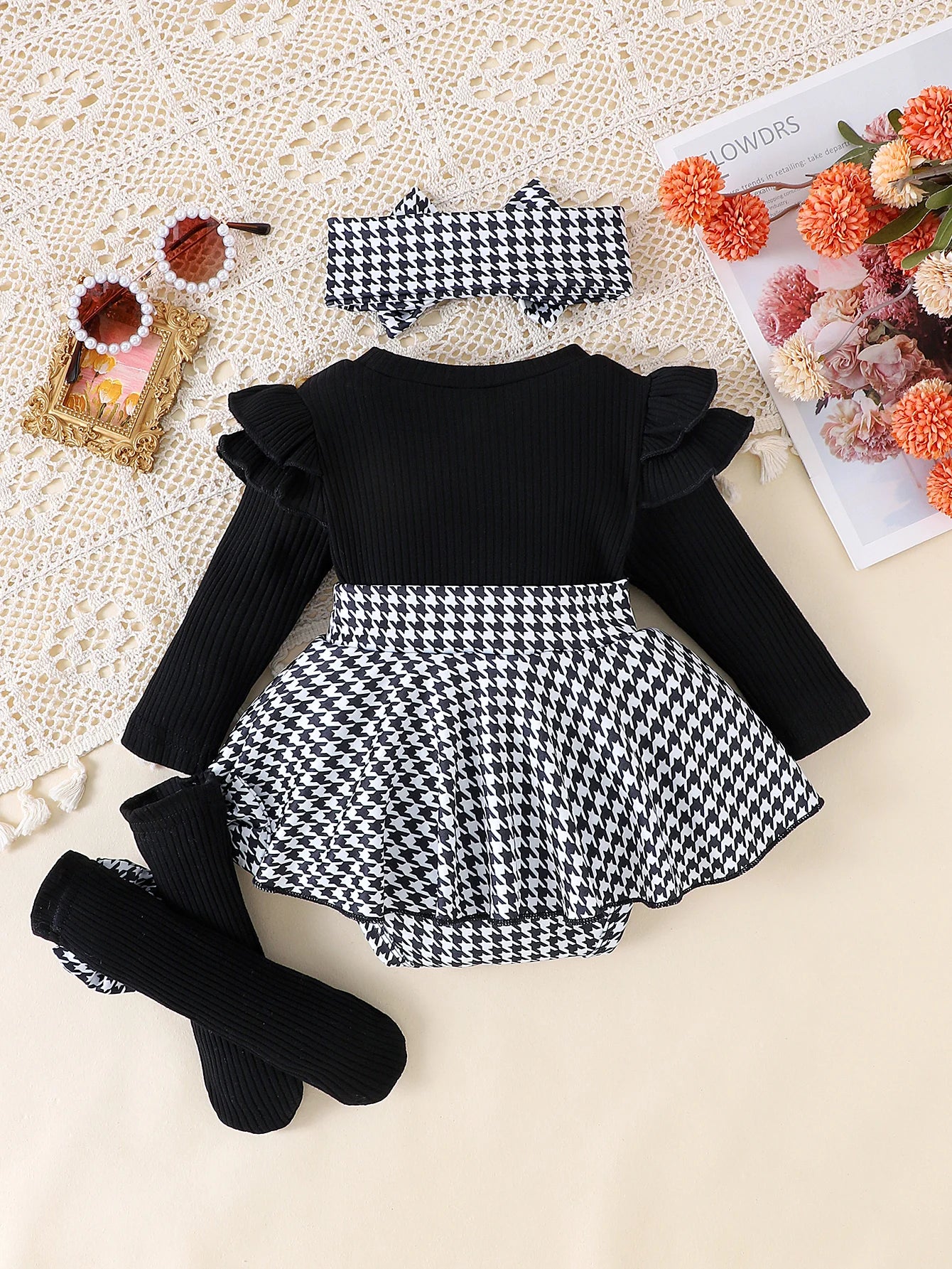 Conjunto de Otoño 3 Piezas para niña: Estilo y Dulzura