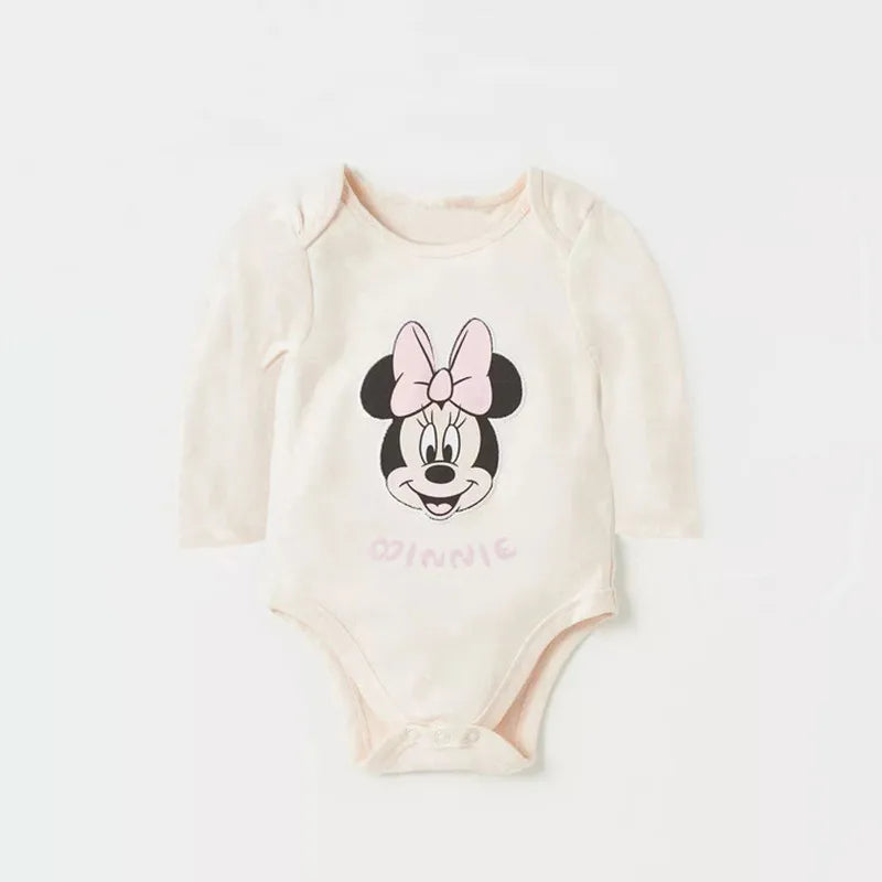 Set de 3 Bodys de Mickey Mouse - Algodón Suave (Primavera/Verano)