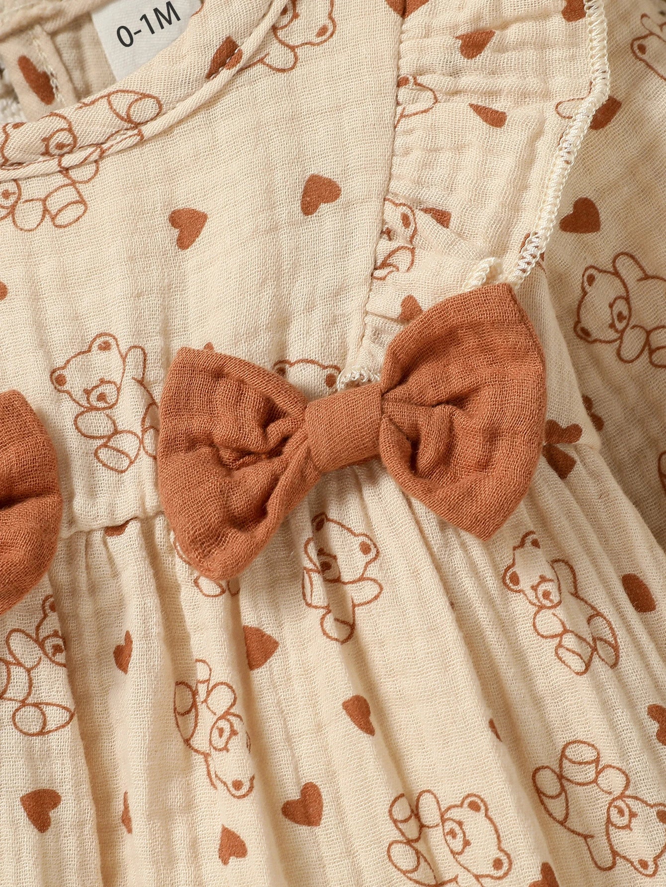 Mameluco de niña diseño Floral (0-6M): Comodidad 100% Algodón y Diadema a Juego