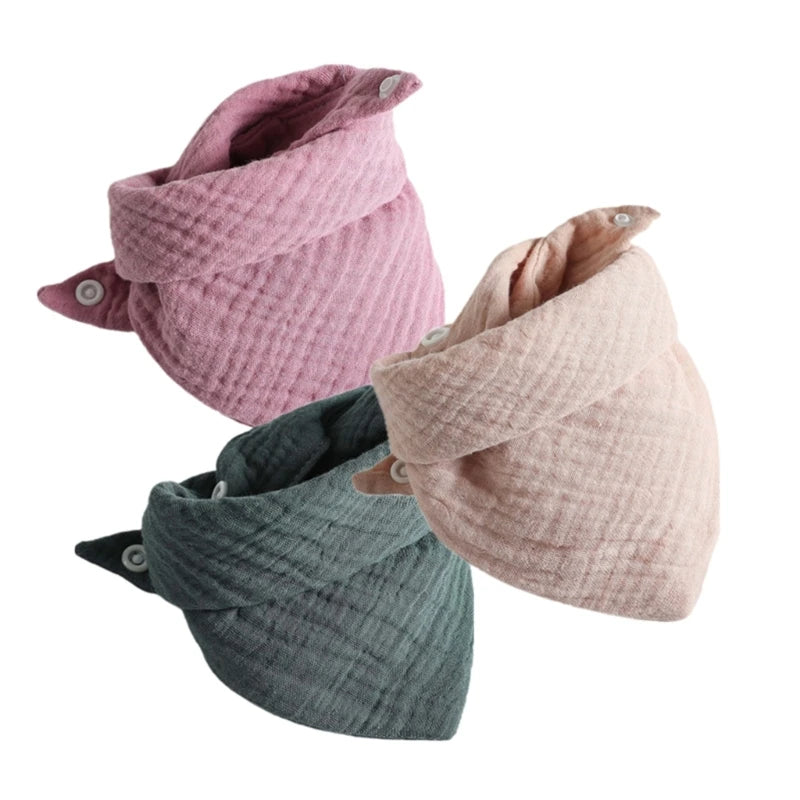 Set de 3 Baberos de Muselina | Súper Suaves y Absorbentes