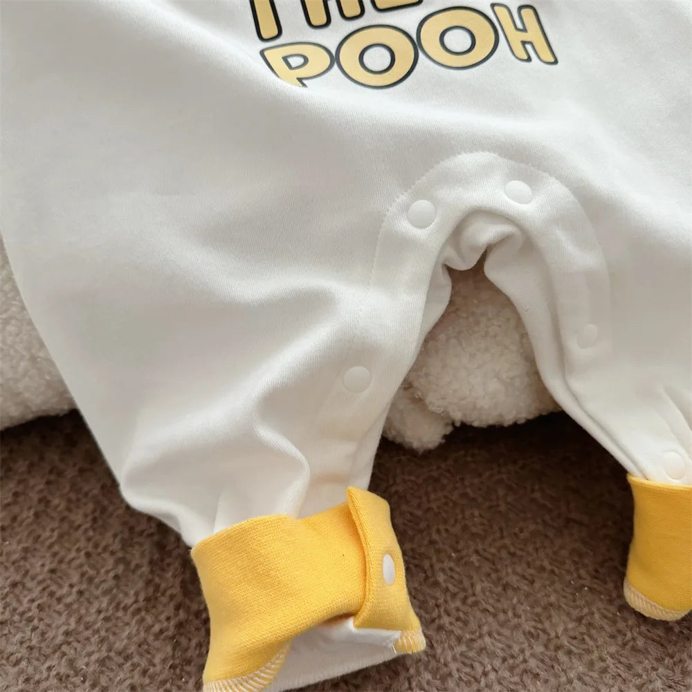 Mameluco de Algodón y accesorios Winnie The Pooh | Manga Larga y Estilo Lindo (6-18 meses)