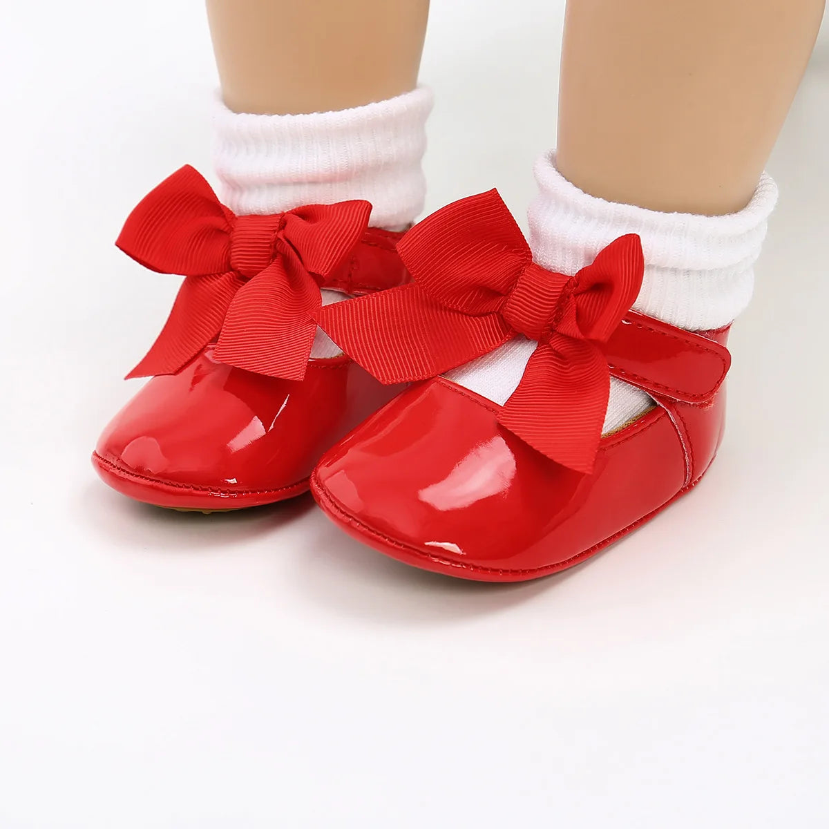 Zapatillas tipo Ballet con Moño: Elegancia Antideslizante para Bebé