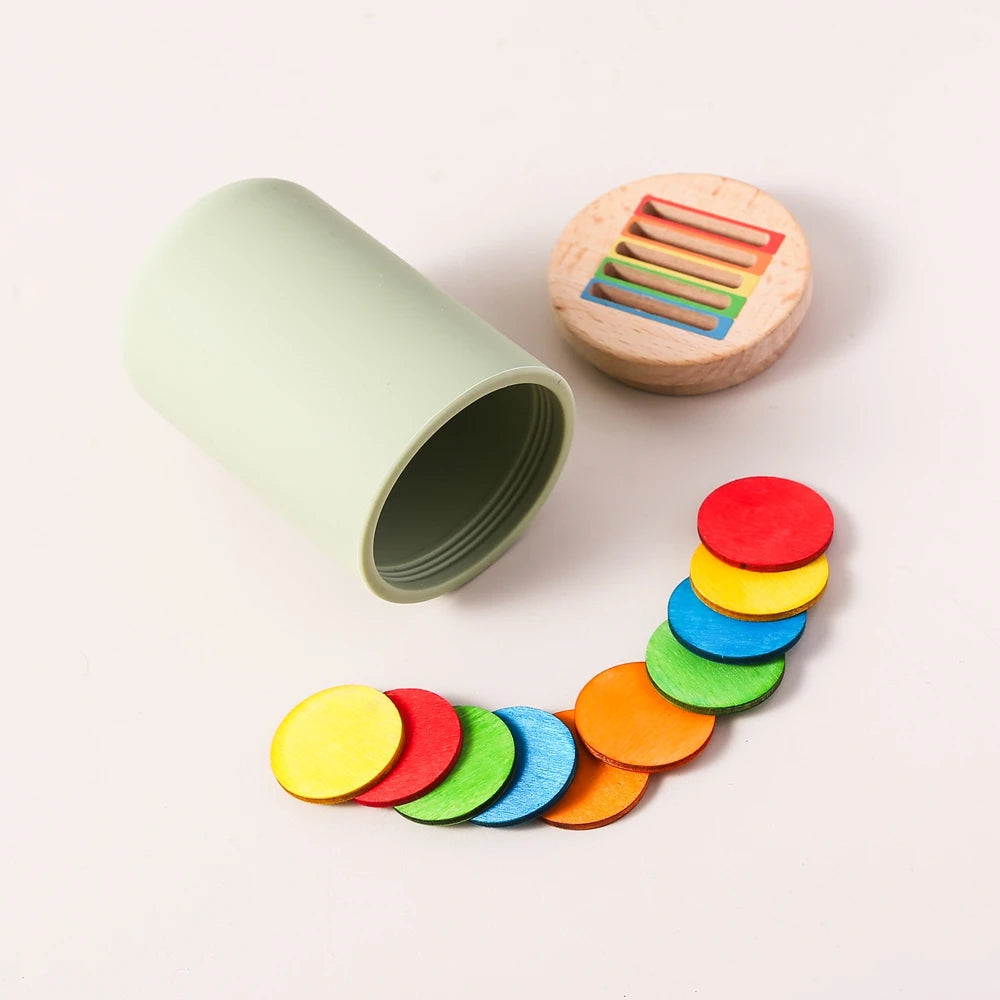 Set de Clasificación Montessori | Madera y Silicona para el Desarrollo Cognitivo