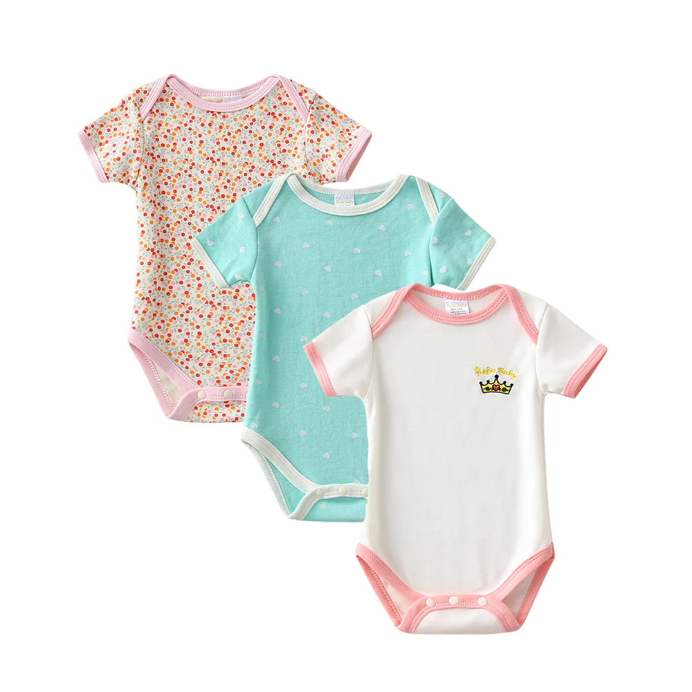 Conjunto de Mameluco de Verano (3 Piezas)