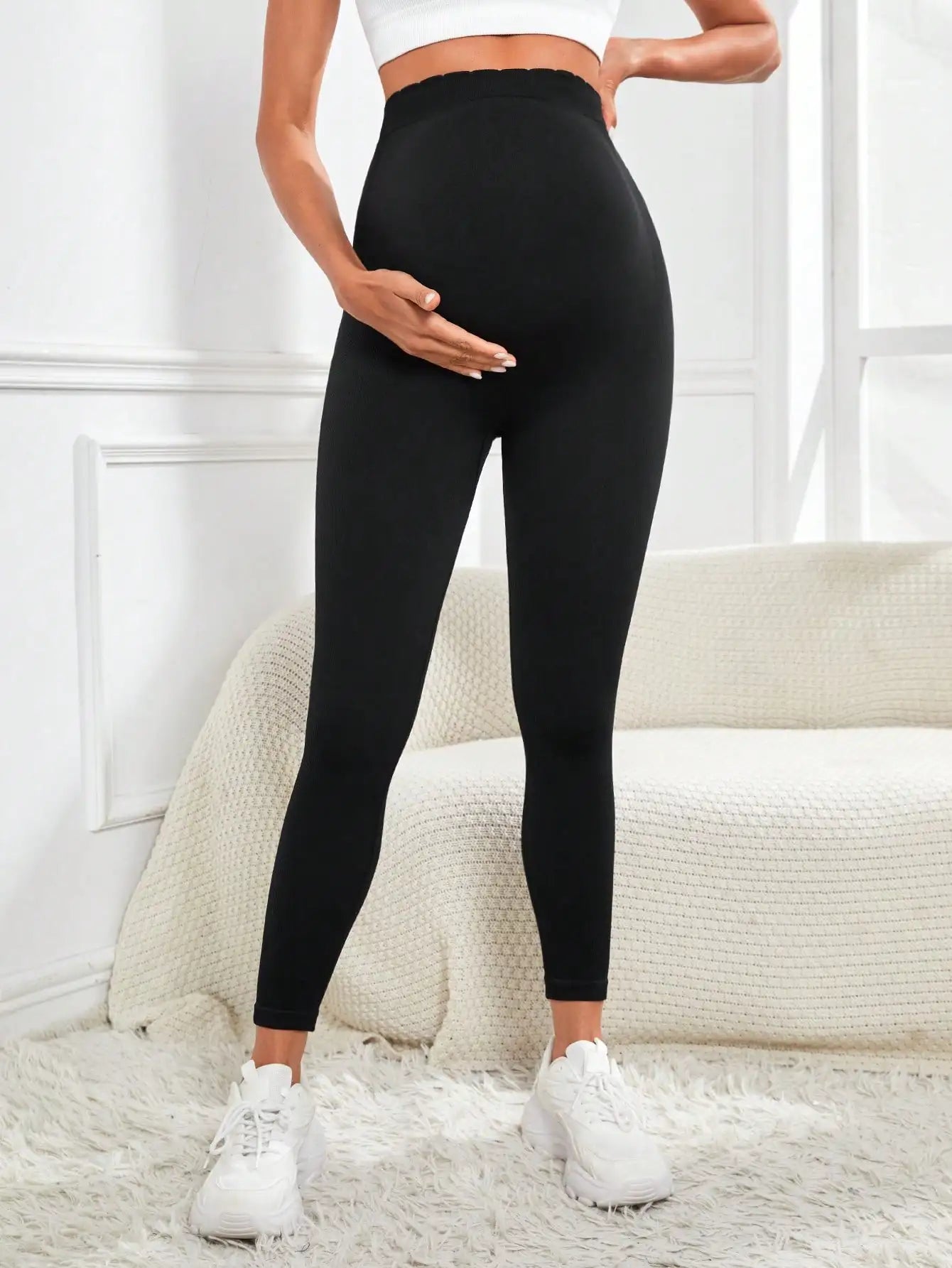 Leggings de Maternidad Activewear | Soporte Integral Sobre el Vientre, Elásticos para Yoga y Entrenamiento