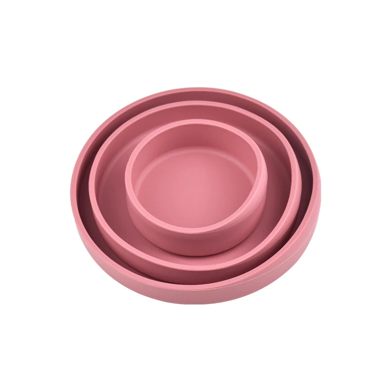 Set de 3 Platos y Cuencos de Silicona Premium | Libres de BPA