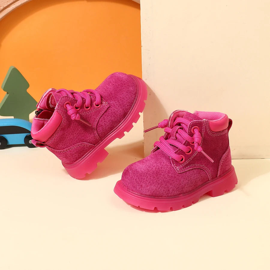 Botines de Piel "Aventura Otoñal" – Estilo y Seguridad (9M-4T)