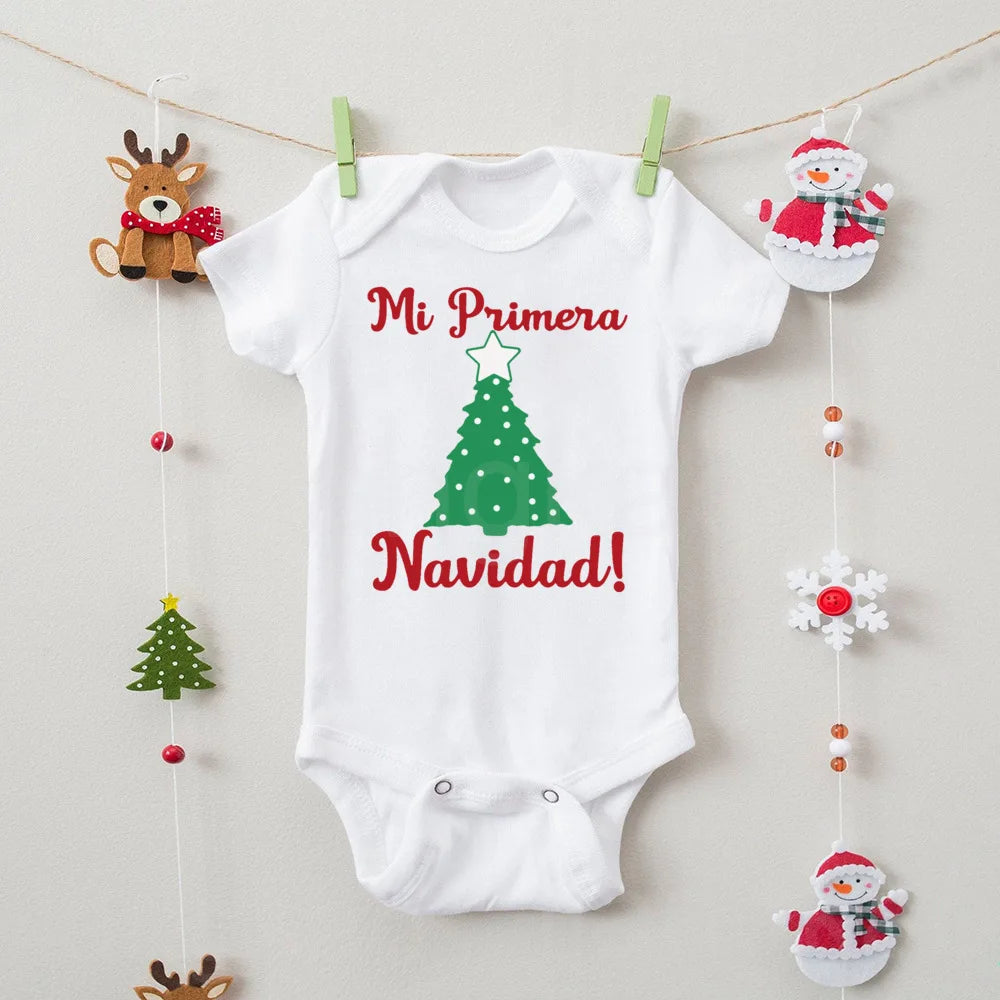Pañalero/Body "Mi Primera Navidad"-Español/Inglés