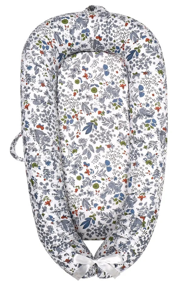 Nido Portátil Desmontable Anti-Vuelco para Bebé (0-18 Meses) con Tapete Refrescante