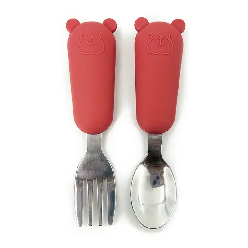 Tazón de Alimentación Dual | Acero Inoxidable Interior con Ventosa de Silicona Antideslizante