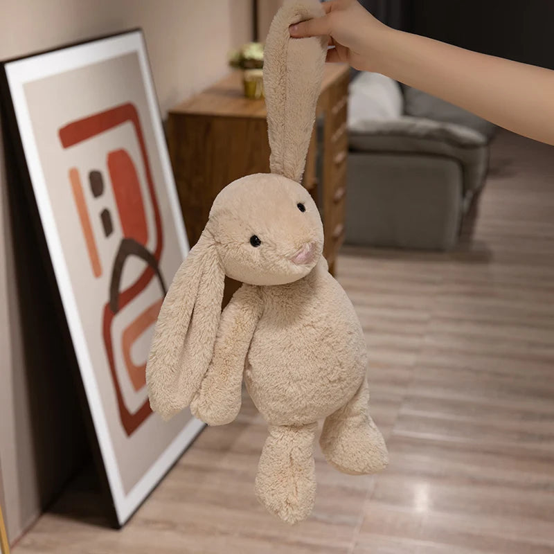 Conejo de Peluche Suave de Orejas Largas | Compañero de Sueño Delicado y Regalo Ideal (20,30 o 45 cm)