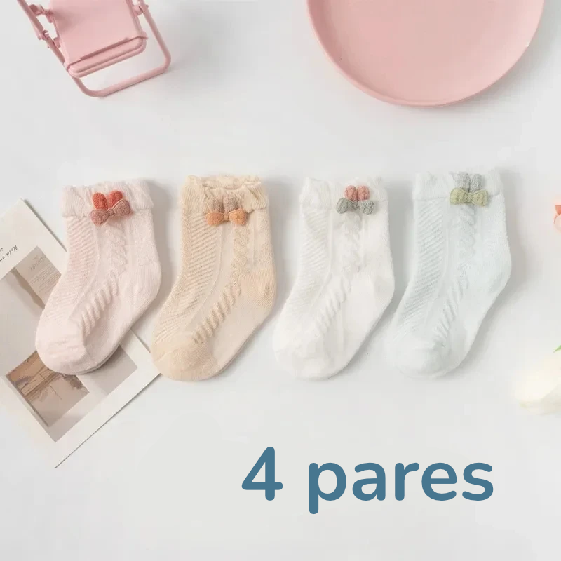 Calcetines Bebé Malla Fina: Frescura y Confort Dibujos Animados