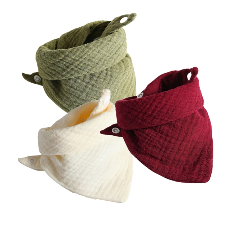 Set de 3 Baberos de Muselina | Súper Suaves y Absorbentes
