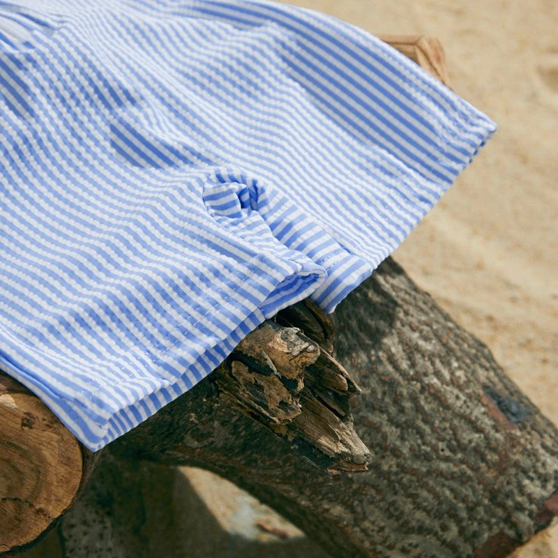 Set "Rayas Marineras" – Protección Total para el Verano (0M-3T)