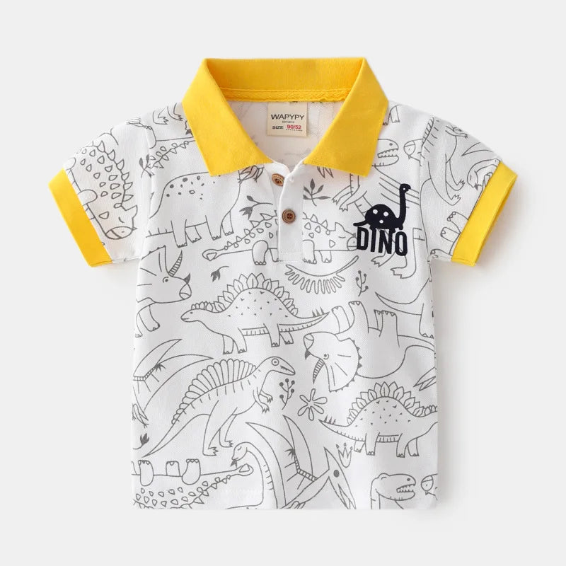 Playera Tipo Polo para Niño | Cuello Clásico y Bolsillo (12 Meses a 7 Años)