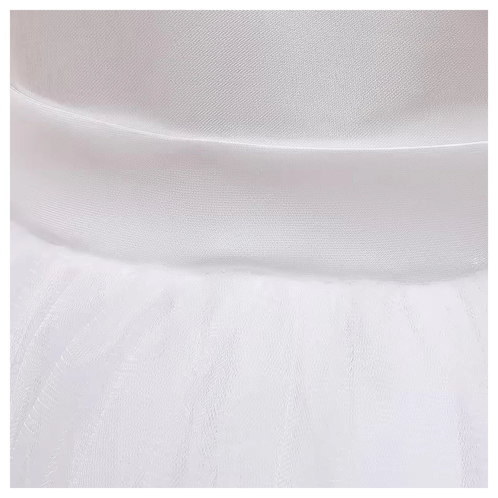 Vestido de Gala de Encaje y Tul para Bebé Niña: Bautizo y fiesta (0-2 Años)