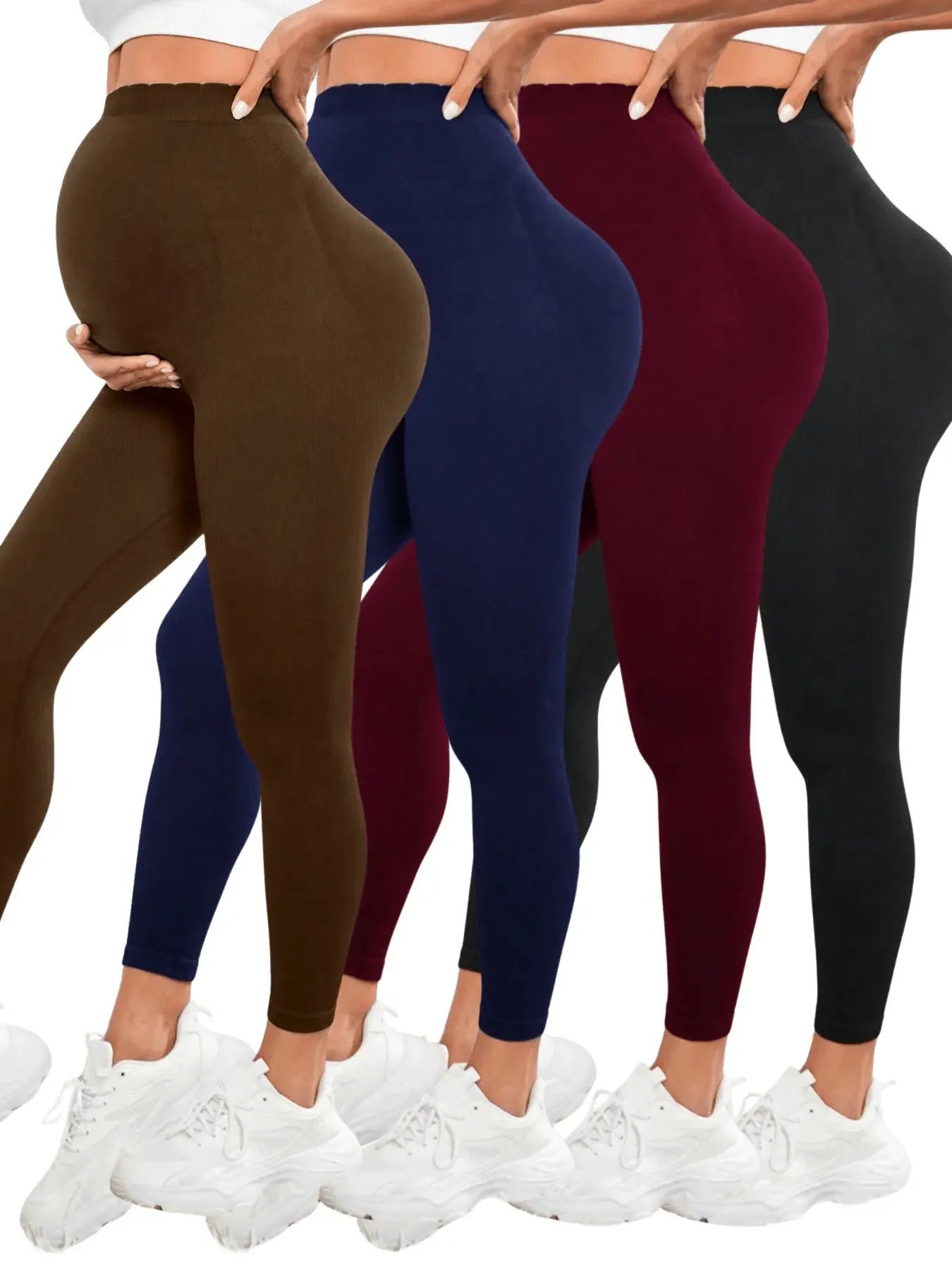 Leggings de Maternidad Activewear | Soporte Integral Sobre el Vientre, Elásticos para Yoga y Entrenamiento