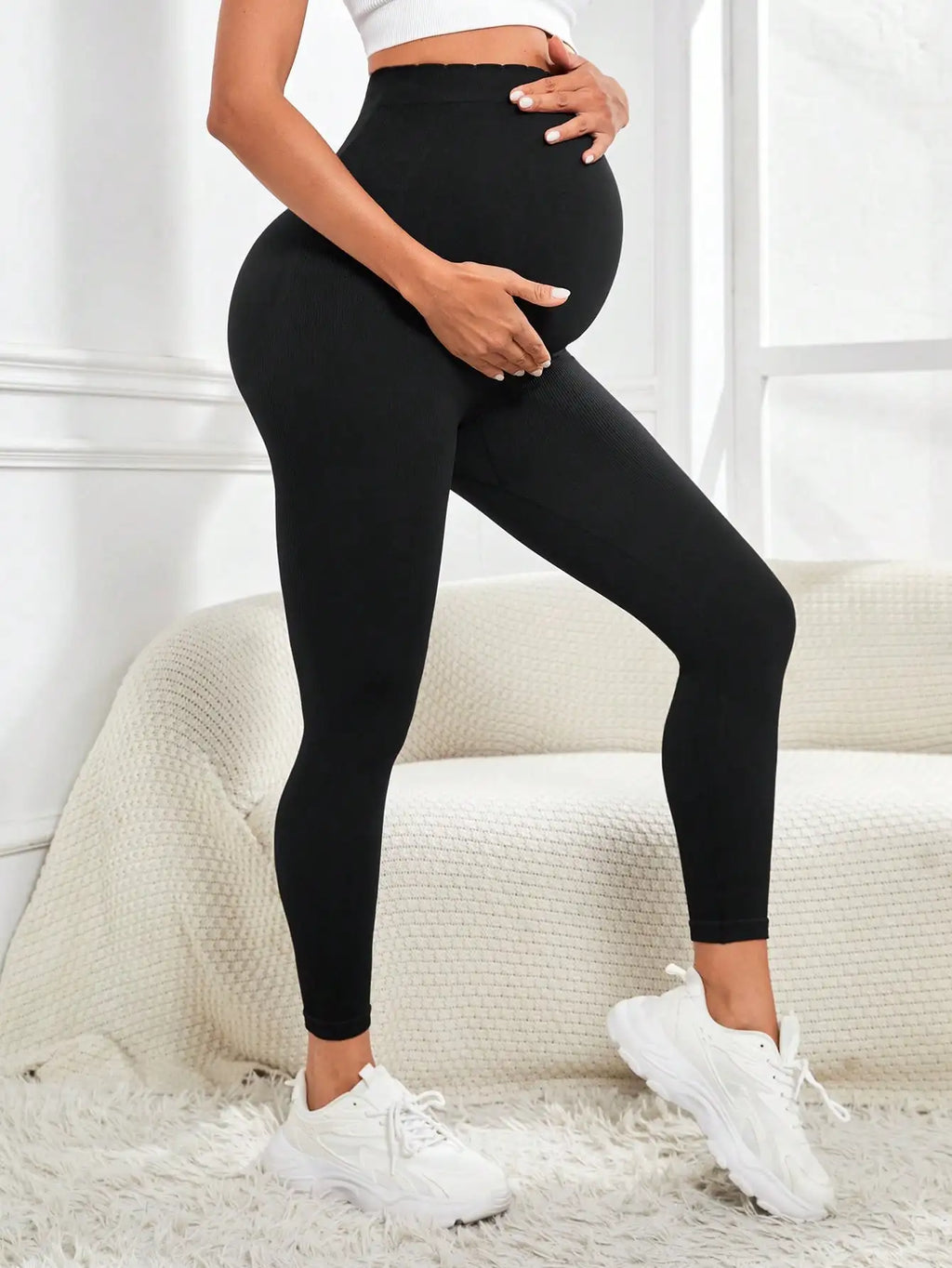 Leggings de Maternidad Activewear | Soporte Integral Sobre el Vientre, Elásticos para Yoga y Entrenamiento