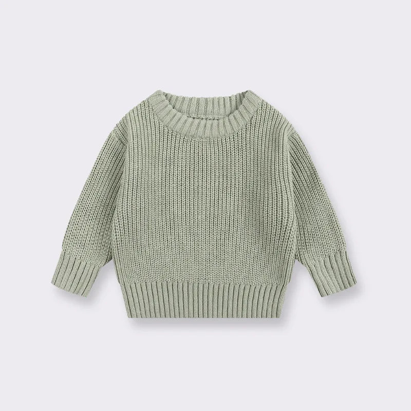 Suéter de Punto Grueso: Jersey Básico y Cálido (Unisex 0-6 años)