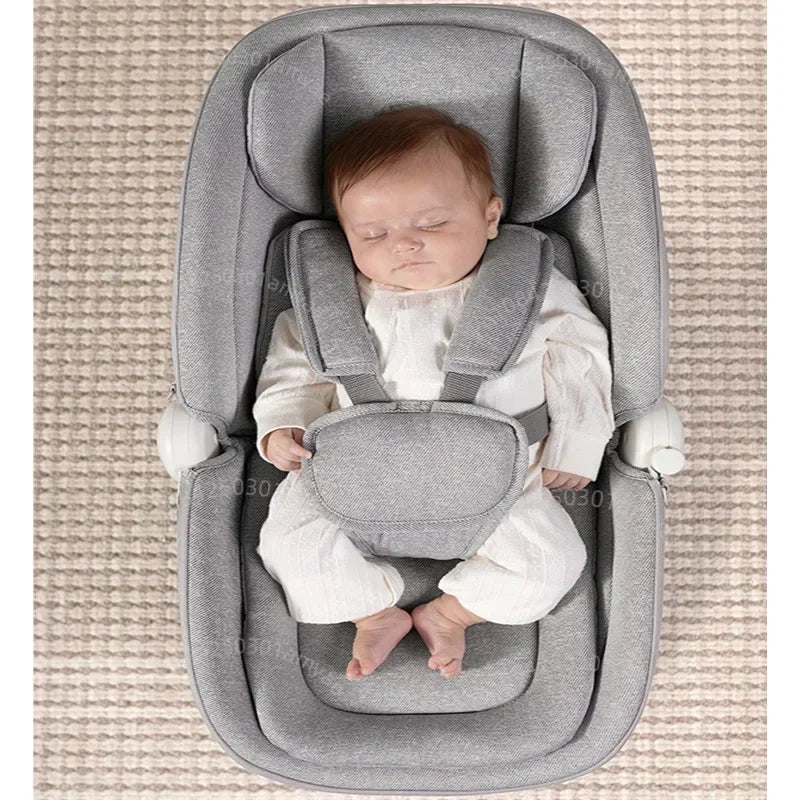 Cuna Mecedora Eléctrica de Lujo 360° con Control por APP (Múltiples Movimientos)