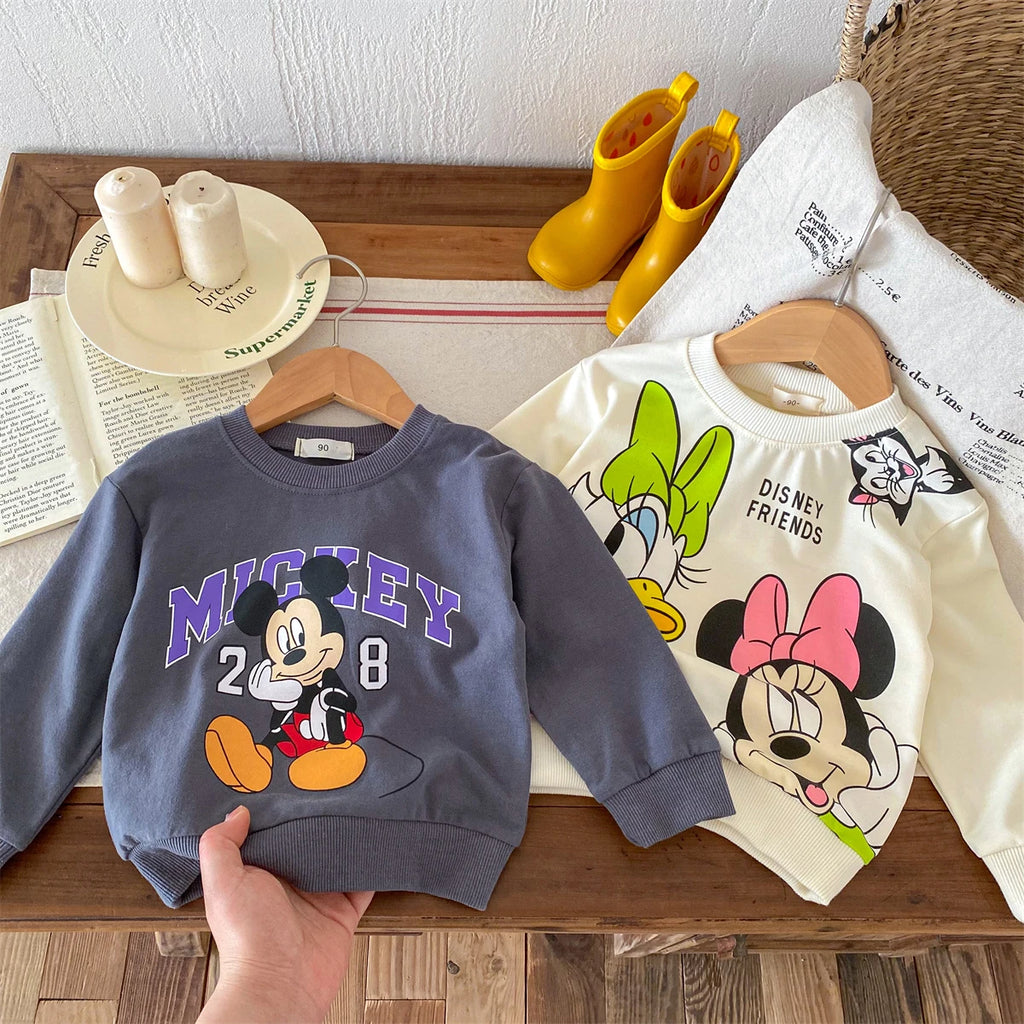 Sudadera Disney/Bluey: Comodidad Suelta y Estilo Casual (Primavera/Otoño) (6M-4T)