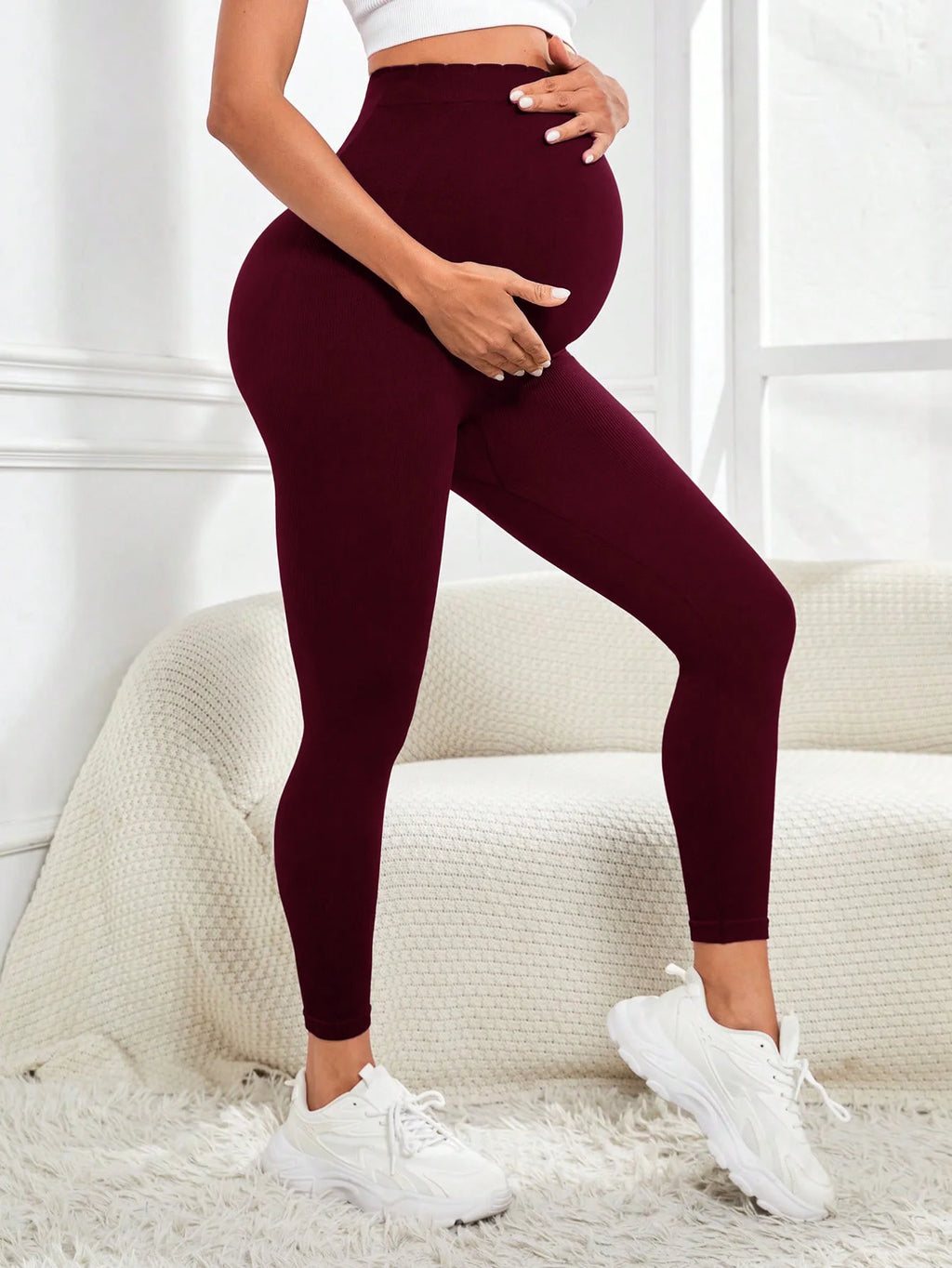 Leggings de Maternidad Activewear | Soporte Integral Sobre el Vientre, Elásticos para Yoga y Entrenamiento
