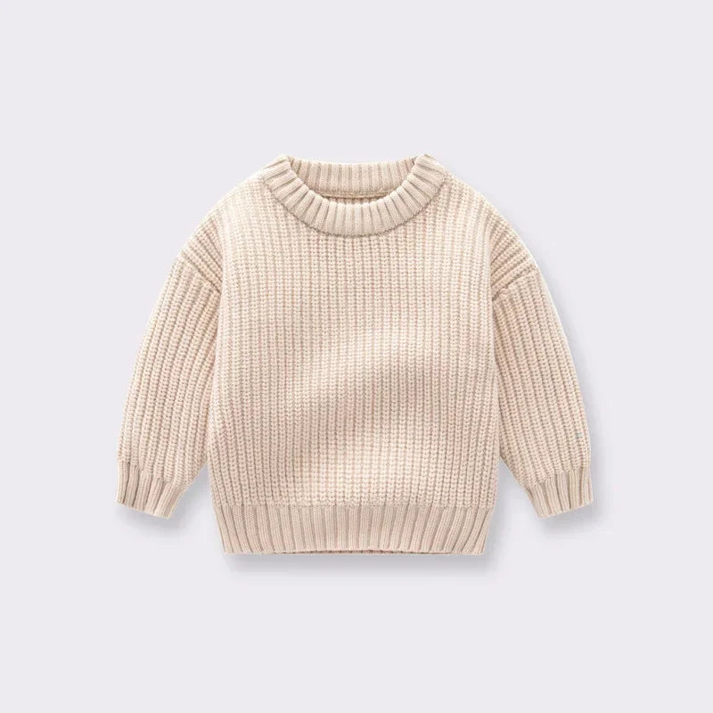 Suéter de Punto Grueso: Jersey Básico y Cálido (Unisex 0-6 años)