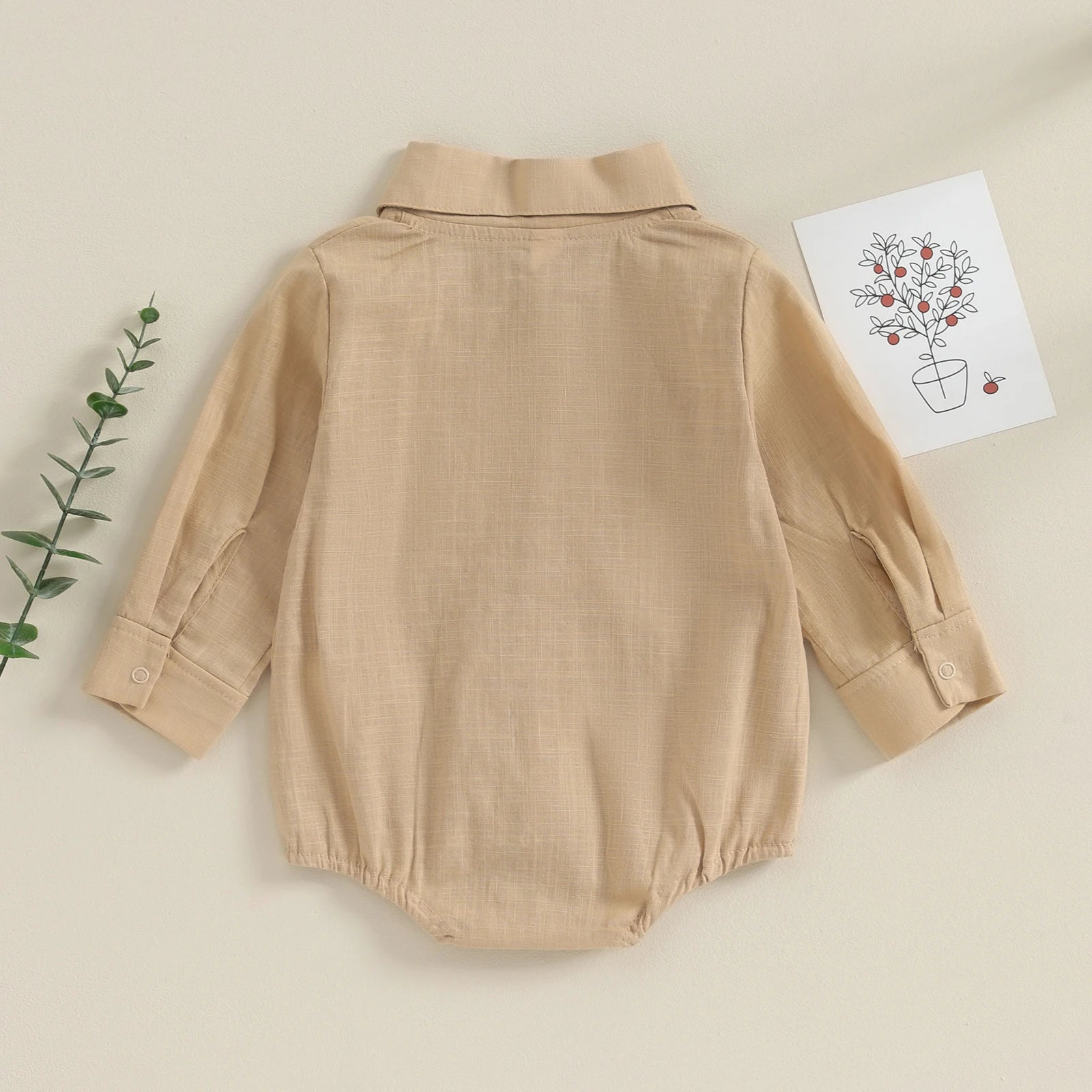 Mameluco/Body Estilo Camisa de Vestir para Bebé Niño (0-24 Meses)