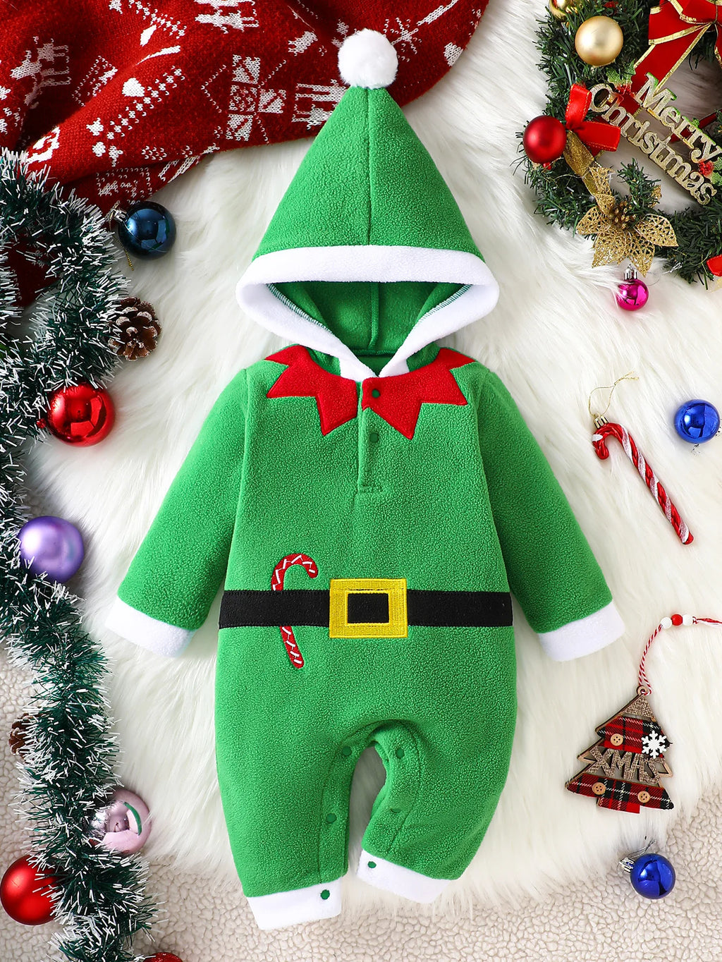 Disfraces Navideños para Bebé | ¡Kit Completo y Tierno para las Fiestas! (6M-2.5T)