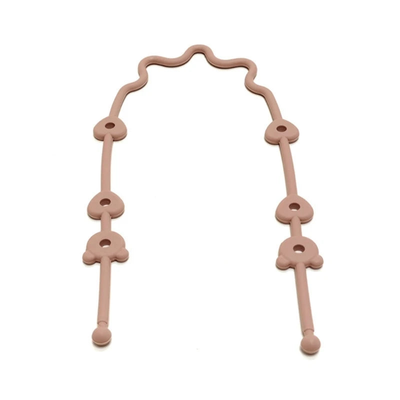 Correa/Cadena de Silicona Universal para Chupete y Accesorios (Sistema de Bucle Ajustable)