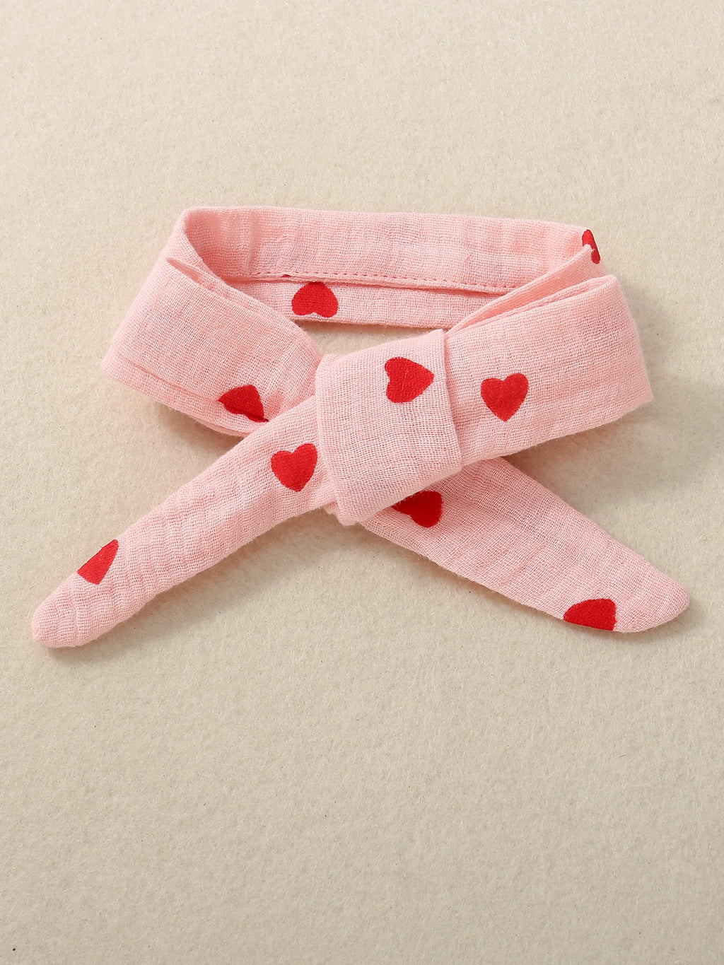 Vestido de Cuello Redondo con Corazones | Ocasiones Especiales y San Valentín (0-24M)