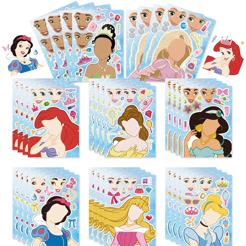 Pegatinas Disney "Crea tu Propia Princesa": ¡Magia y Diversión!