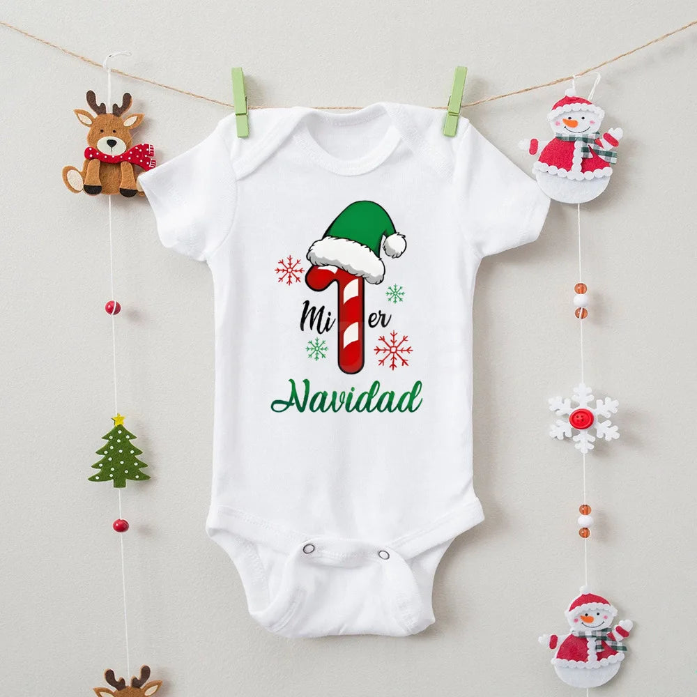 Pañalero/Body "Mi Primera Navidad"-Español/Inglés