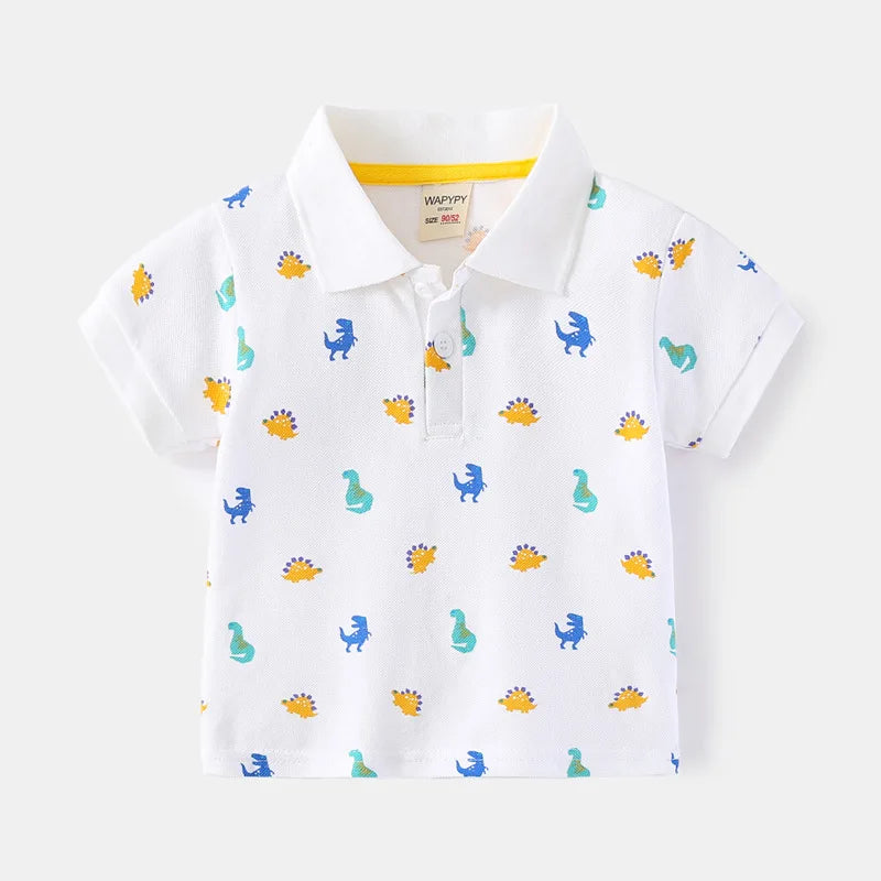 Playera Tipo Polo para Niño | Cuello Clásico y Bolsillo (12 Meses a 7 Años)