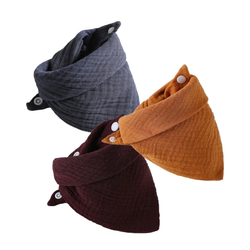 Set de 3 Baberos de Muselina | Súper Suaves y Absorbentes