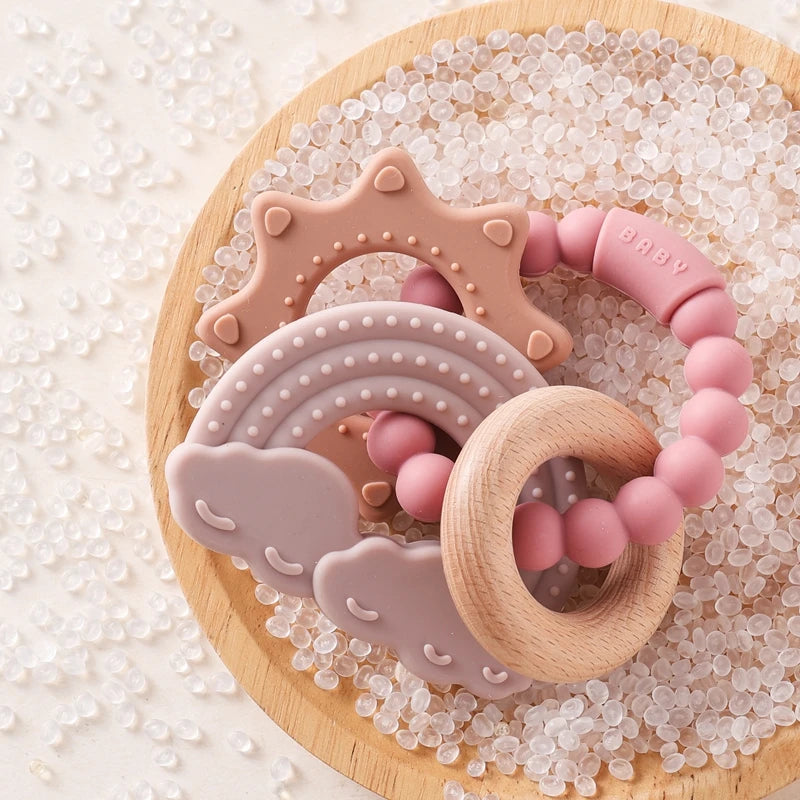 Pulsera Mordedora de Silicona (Doble Anillo) | Alivio Inmediato de la Dentición