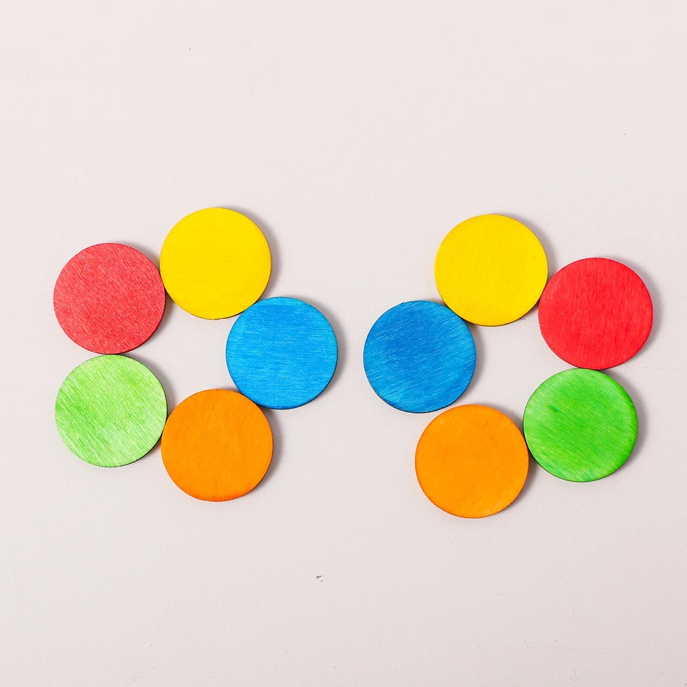 Set de Clasificación Montessori | Madera y Silicona para el Desarrollo Cognitivo